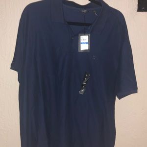 NEW WITH TAGS DKNY MENS NAVY BLUE POLO T-SHIRT
